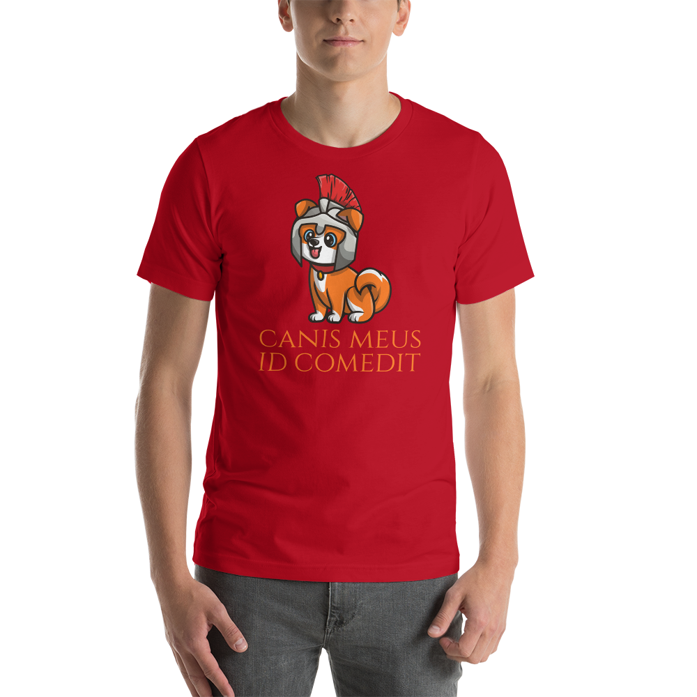 Canis Meus Id Comedit - My Dog Ate It - Latin - Ancient Rome Unisex T-Shirt